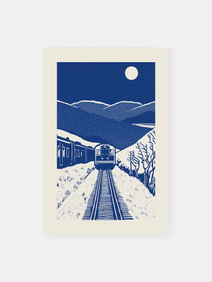 Indigo Mountain Train Voyage Poster