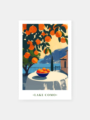 Italian Lake Como Travel Poster