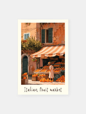 Italian Retro Fruit Market Poster