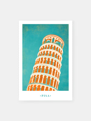 Italy Pisa's Iconic Tilt Poster