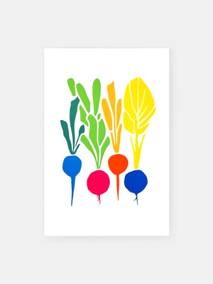 Joyful Colorful Beetroots Poster