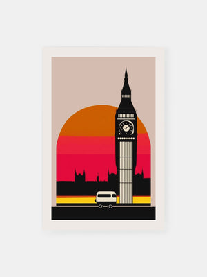London City Sunset Poster