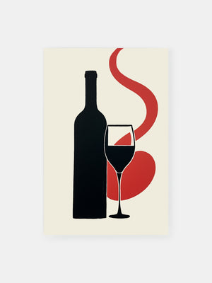 Lovers Grape Wine Elegance Poster