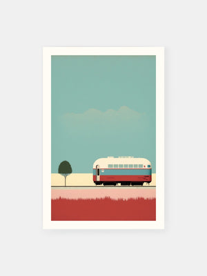 Maroon Rail Journey Poster