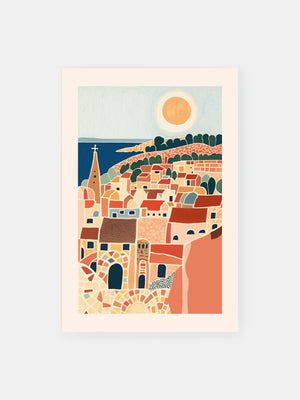 Mediterranean Olive City Poster