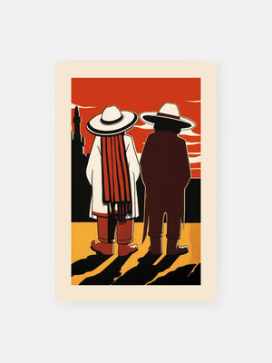 Mexican Bold Shadows Poster
