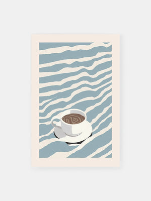 Minimal Zebra Stripes Coffee Poster