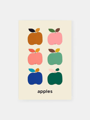 Minimalist Apple Pattern Poster
