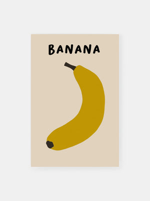 Minimalist Banana Poster