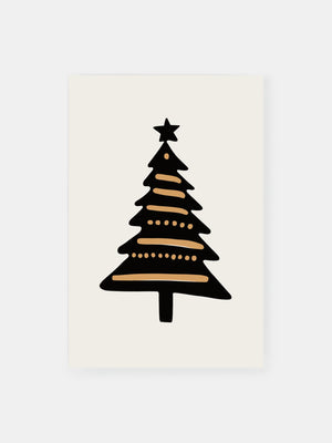 Minimalist Christmas Tree Poster