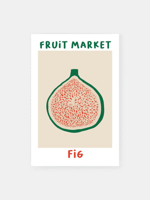Minimalist Fig Market Art Poster