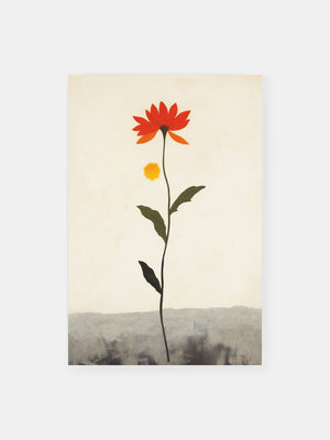 Minimalist Floral Art Poster