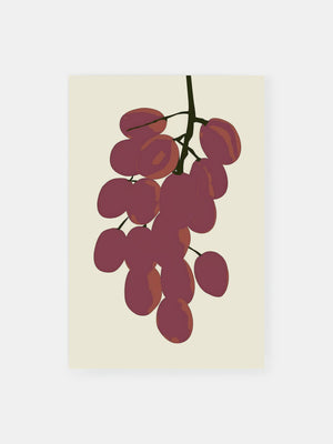 Minimalist Grape Poster
