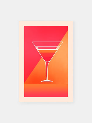 Minimalist Martini Poster