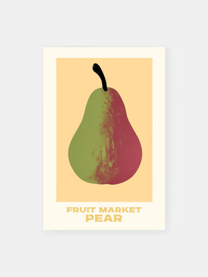 Minimalist Vintage Pear Poster