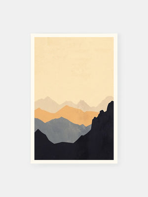 Minimalistic Mountains Poster