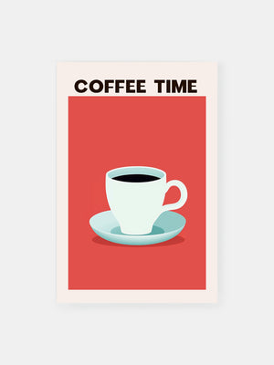 Modern Cup of Coffee Poster