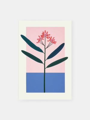 Modernist Flora Minimalism Poster