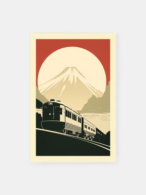 Mountain Train Journey Poster
