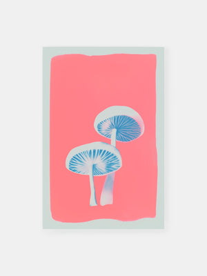 Mushroom Monochrome Palette Poster