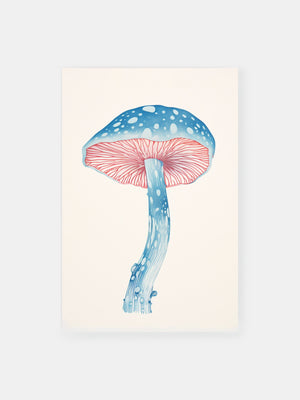 Mystical Elongated Mushroom Poster
