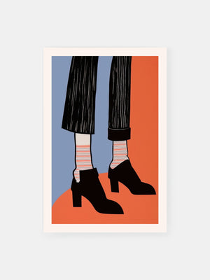 Neo-Pop Chic Shoes Poster