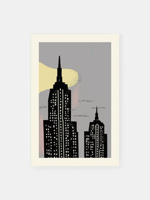 Neo-pop Empire State Poster