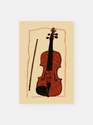 Nostalgic Violin Symphony Poster
