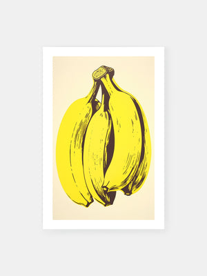 Organic Banana Art Poster