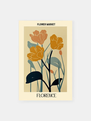 Organic Florence Market Poster