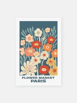 Paris Floral Market Poster