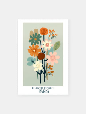 Parisian Petals Market Poster