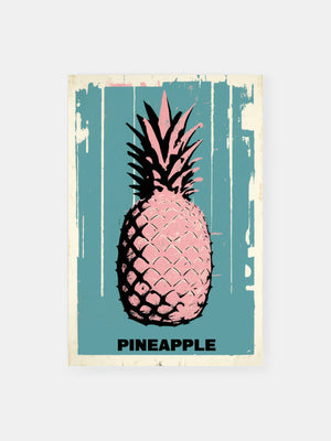 Pineapple Retro Poster