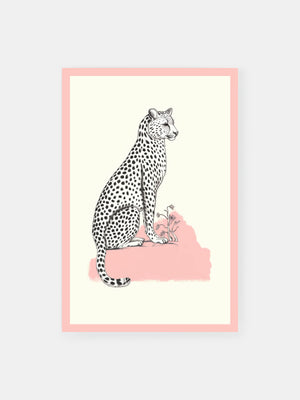 Pink Chic Cheetah Poster