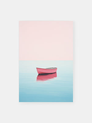Pink Dreamy Boat Poster