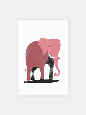 Pink Elephant Delight Poster