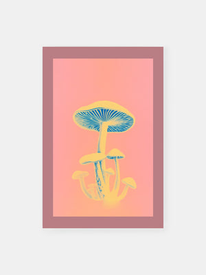 Pink Mushroom Dreams Poster