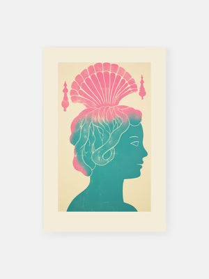 Pink Ocean Queen Poster