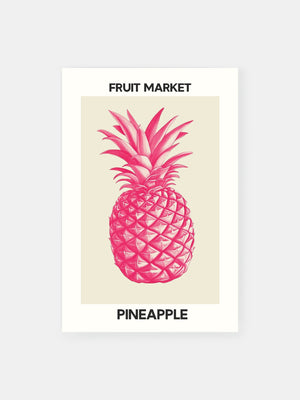 Pink Pineapple Pop Art Poster