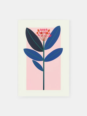 Pink Plant Art Poster