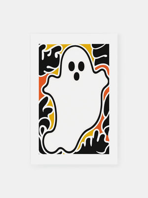 Playful Bold Ghost Art Poster