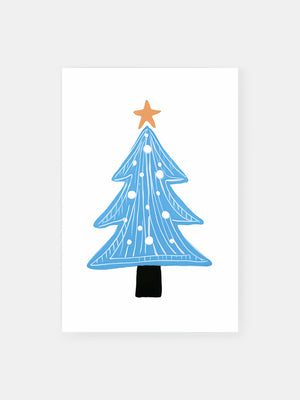 Playful Christmas Tree Poster