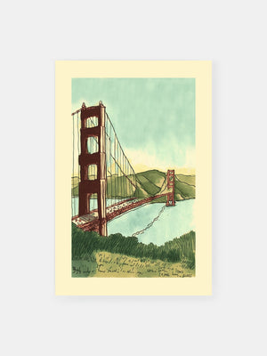 Playful Golden Age Bridge Poster