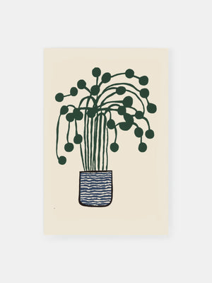 Playful Minimalist Plant Poster