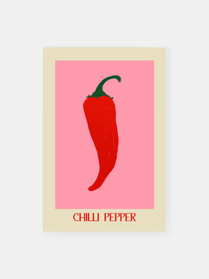 Pop Art Chili Pepper Poster