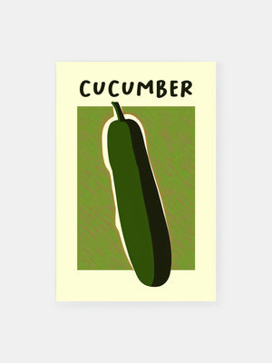 Pop Art Cucumber Poster