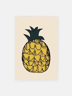 Pop Art Pineapple Poster