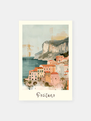 Positano Italian Riviera Vintage Poster