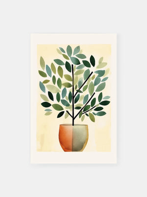 Potted Plant Art Poster