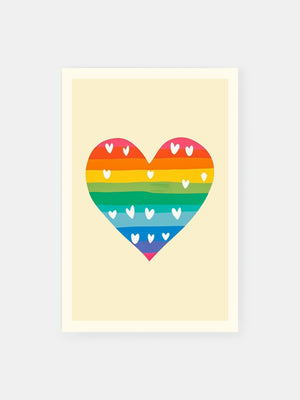 Rainbow Heart Poster